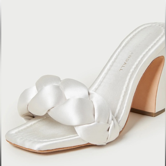 Loeffler Randall Freya Cream Braided Curve Mule - Picture 3 of 7